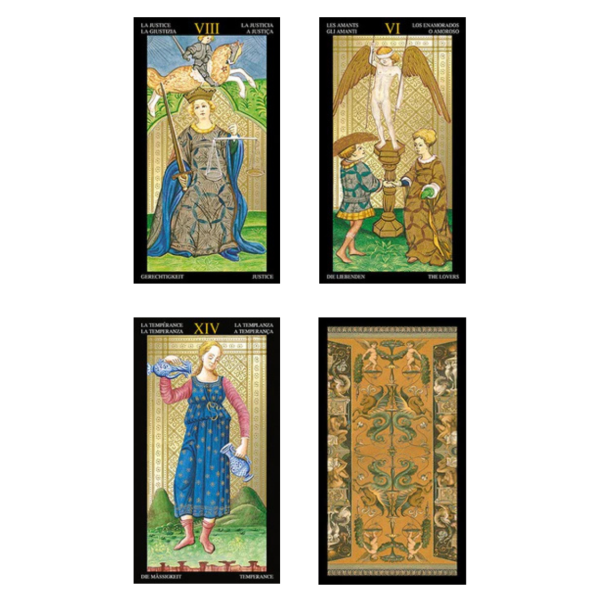 Golden Visconti Tarot - velika arkana