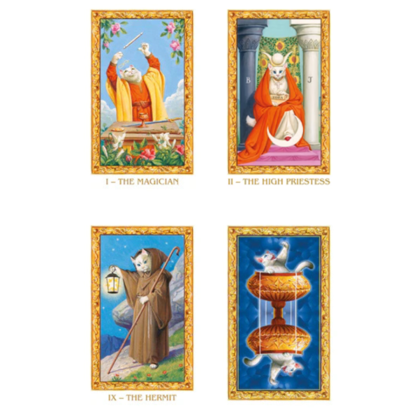 White Cats Tarot mini