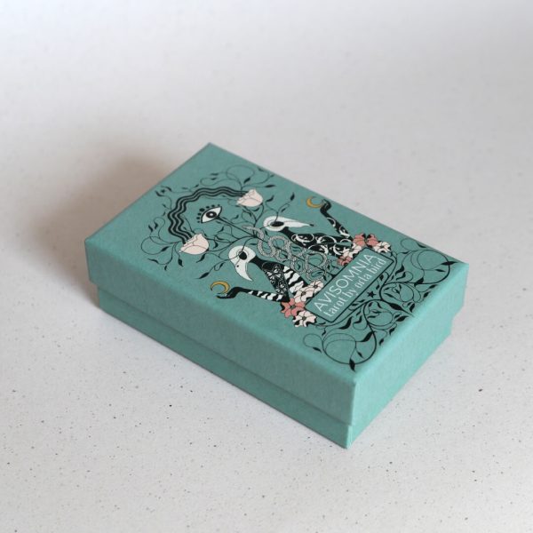 Avisomnia tarot umjetnice Orla Bird kutija detalj