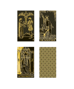 Gold and Black tarot set