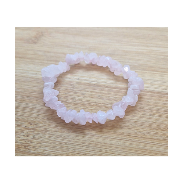 Ružičast kvarc - narukvica "Chips"