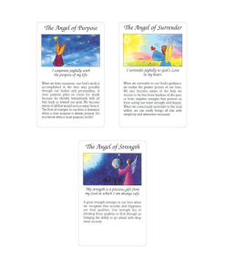 Angel Meditation cards