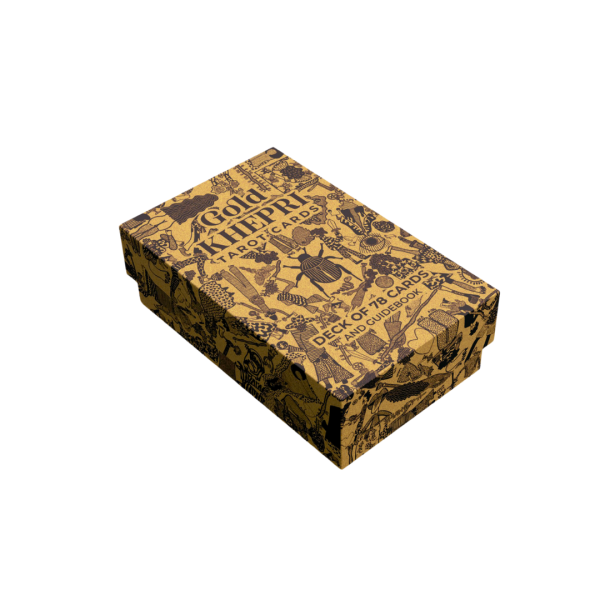 Alternative view of Gold Khepri Tarot cards