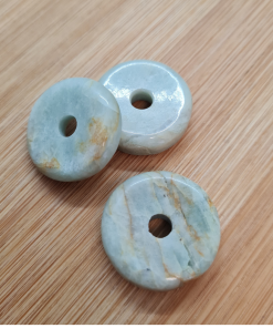 Akvamarin - donut 2-2,5cm