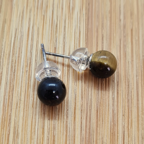 Naušnice tigrovo oko detalj