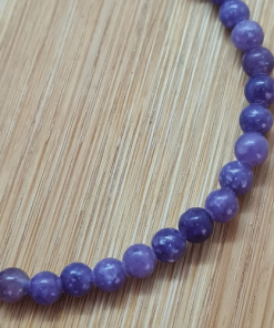 Lepidolit - narukvica kuglice 4 mm detalji