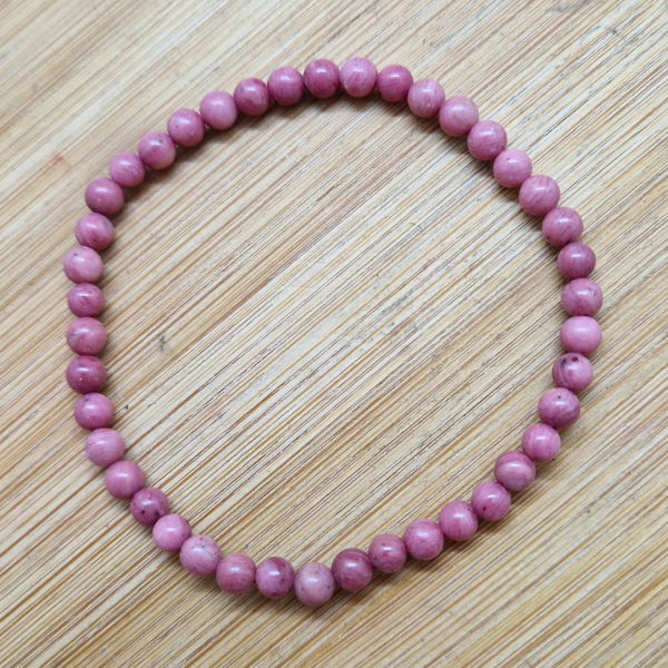 Rodonit - narukvica kuglice 4 mm