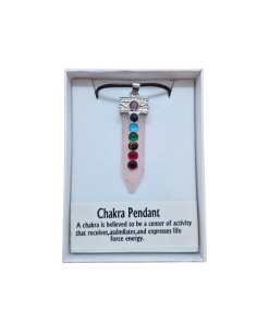 Ružičasti kvarc - privjesak 7 Chakras