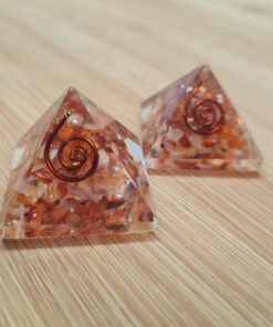 Orgonit piramida - Karneol 2,8 x 2,8 cm