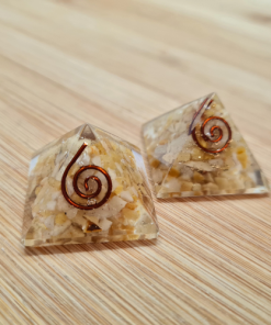 Orgonit piramida – Citrin 2,8 x 2,8 cm
