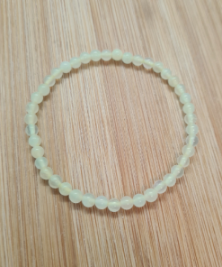 Žad serpentin - narukvica kuglice 4 mm