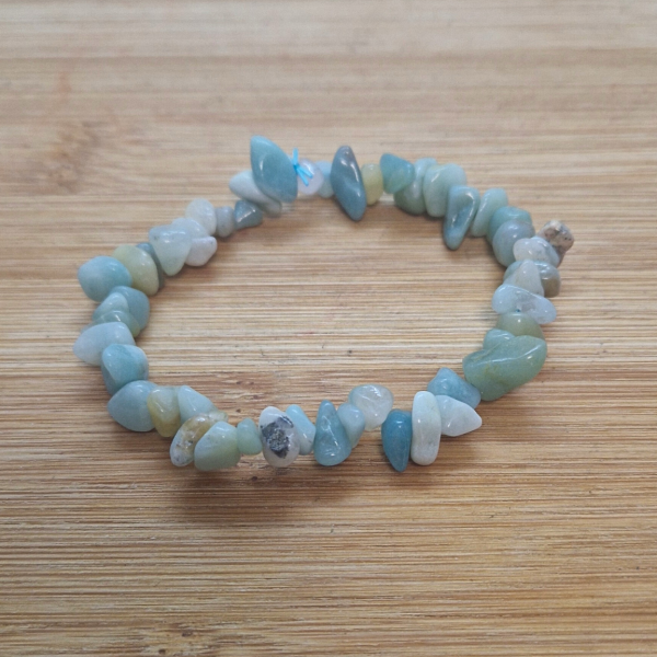 Amazonit - narukvica "chips"