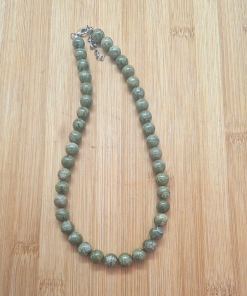 Jaspis zeleni - ogrlica kuglice 10 mm