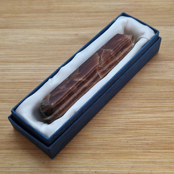 Kalcit smeđi - masažni štapić za akupresuru 7 cm