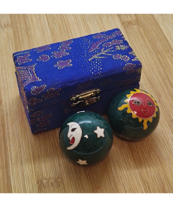 Kuglice za ruku – Sun & Moon zelene 4 cm