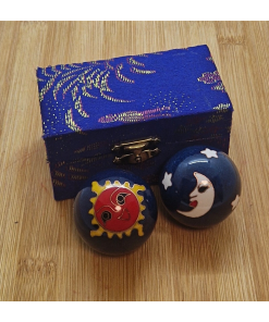 Kuglice za ruku – Sun & Moon plave 4 cm