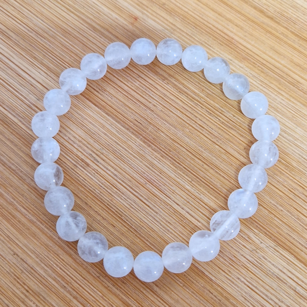 Mjesečev kamen – narukvica kuglice 8 mm