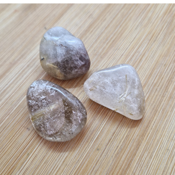 Rutil kvarc – polirani oblutak L