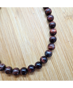 Tigrovo oko crveno – ogrlica 10 mm