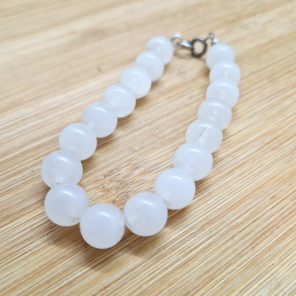 Bijeli kvarc – narukvica 10 mm