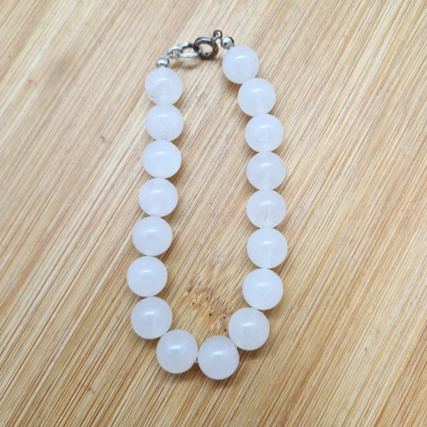 Bijeli kvarc – narukvica 10 mm