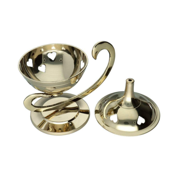 Tamjanica “Gold Hearts” s drškom”