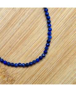 Lapis Lazuli – narukvica facetirana 3 mm
